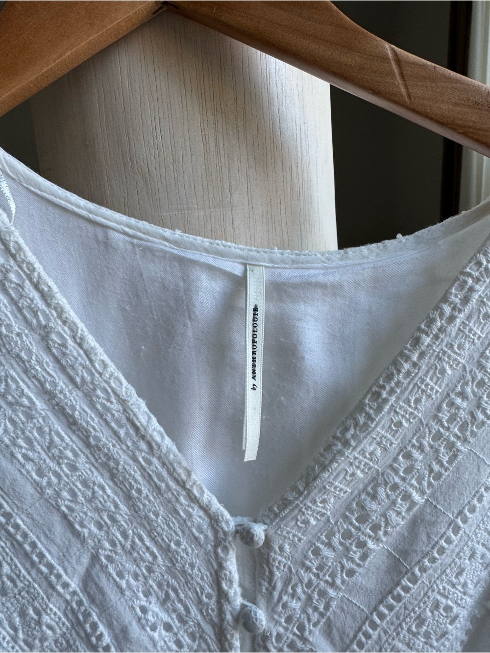 Anthropologie White Lace Maxi Dress Women’s US 4 / EU 36 - Picture 8 of 12
